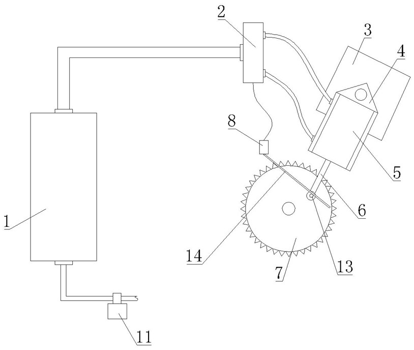 Pneumatic driving type power mechanism