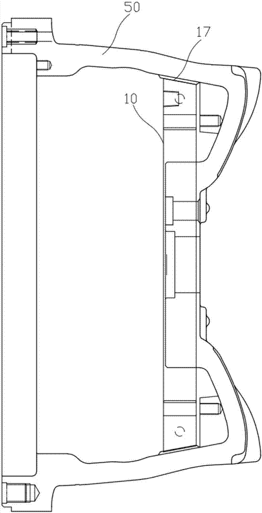 Hub mold rim water cooling device