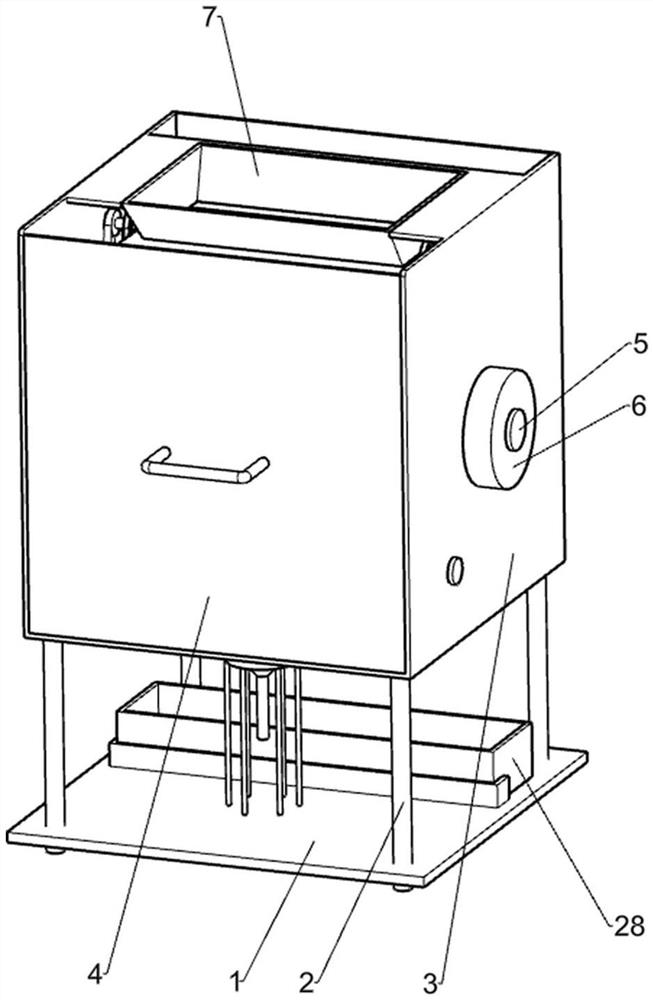 Corn particle screening machine