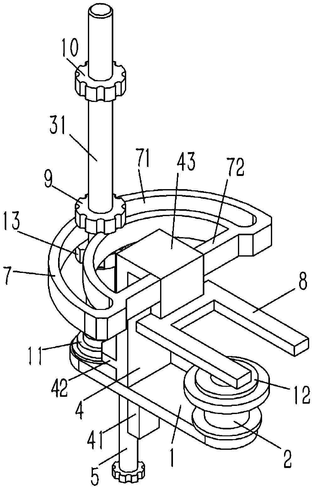 Perforating device applied to plastic shells