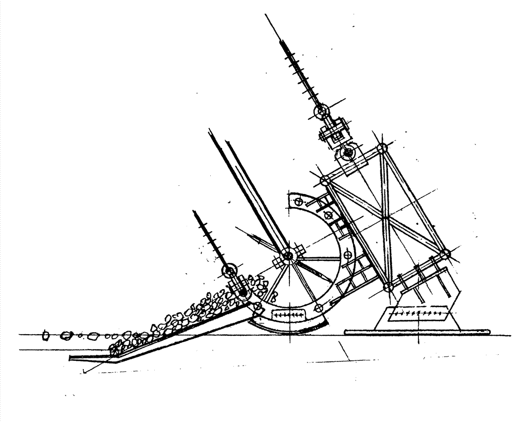 Manganese nodule collecting shovel