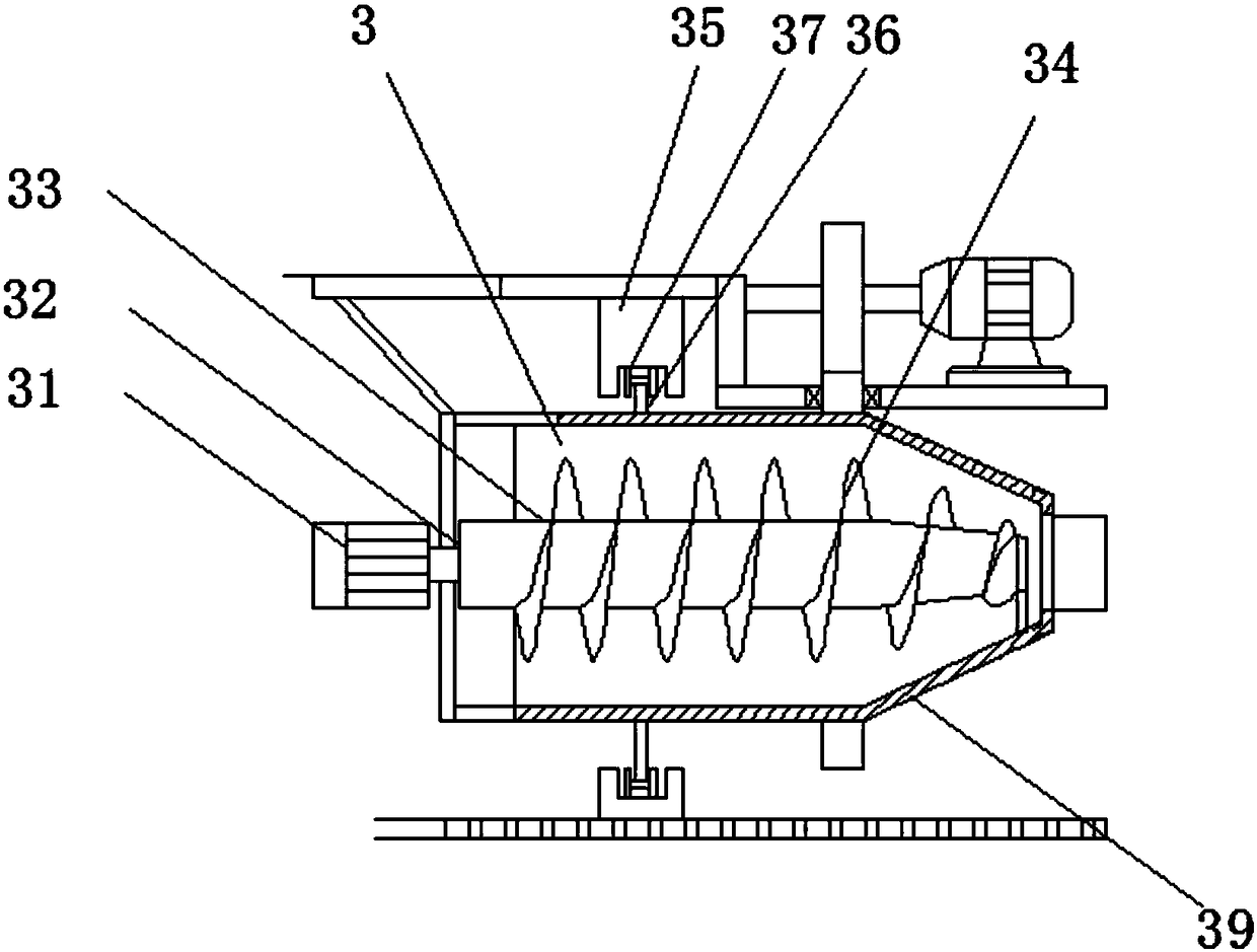 Wastewater pretreatment device for food processing industry