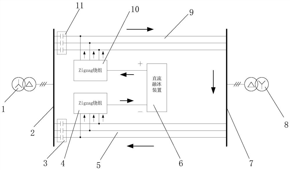 A kind of electrified ice melting system and its ice melting method