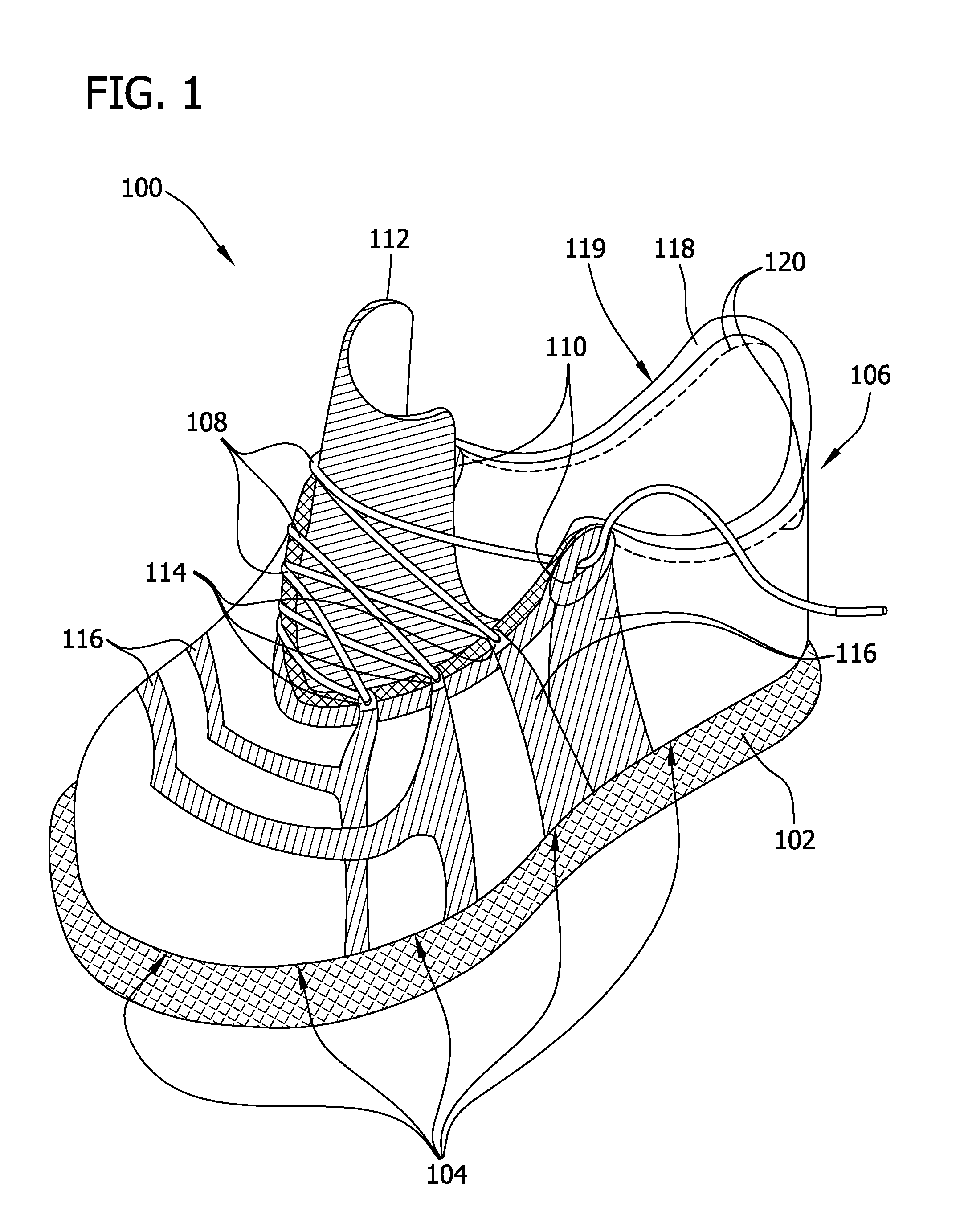 Method and apparatus for one piece footwear construction