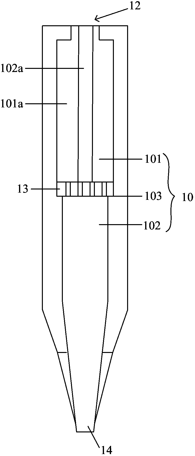 Frame sealing glue injector used for forming display frame body