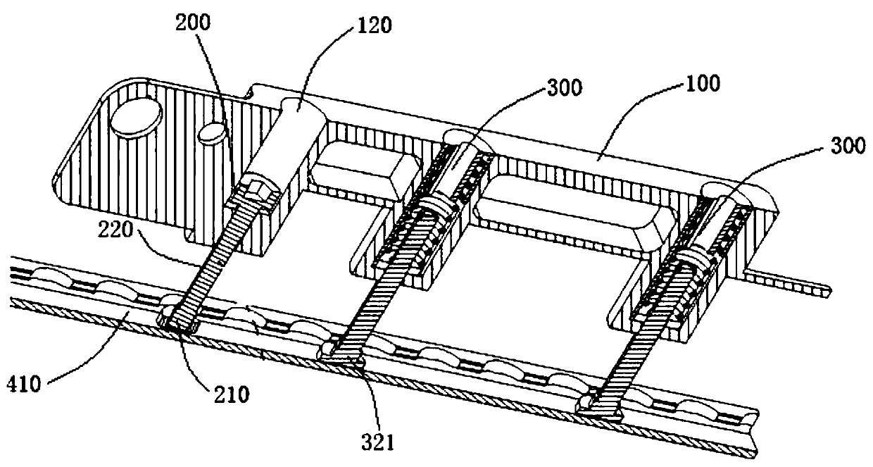 A push-pull fixing mechanism