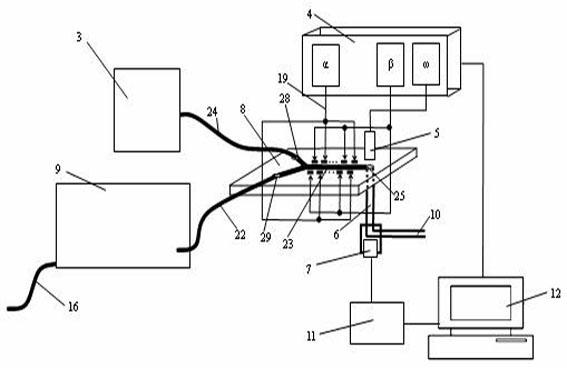 Harmful bacterium real-time detecting method and detecting device in water environment for fish-farming based on micro-fluidic chip