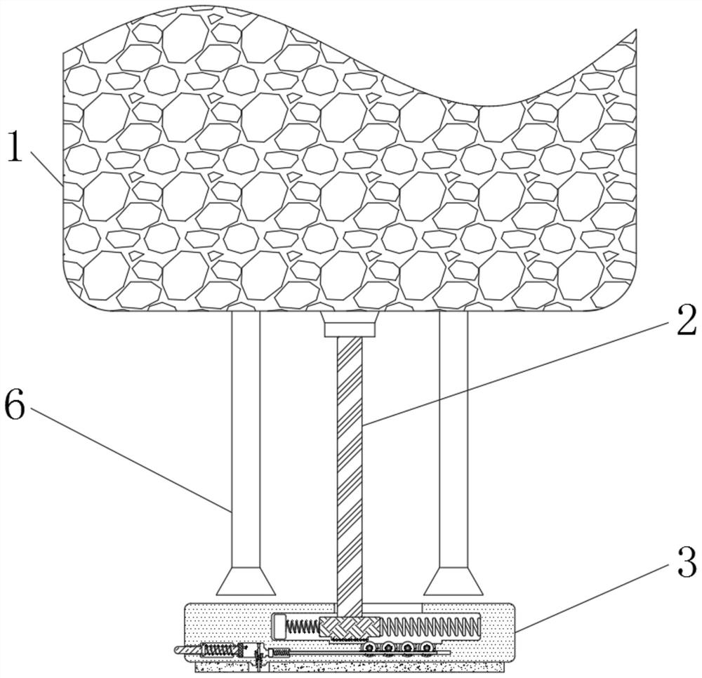 Keyboard base cleaning device capable of automatically adjusting cleaning range