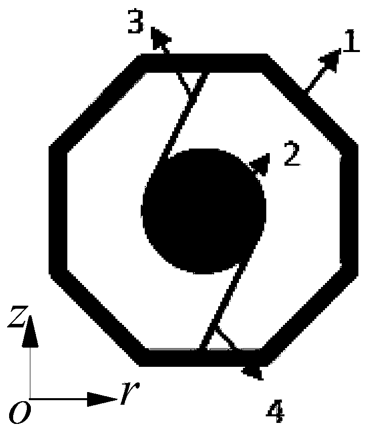 An elastic metamaterial wheel structure with medium and low frequency vibration damping properties