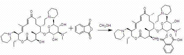 Tildipirosin hapten and artificial antigen as well as preparation methods thereof