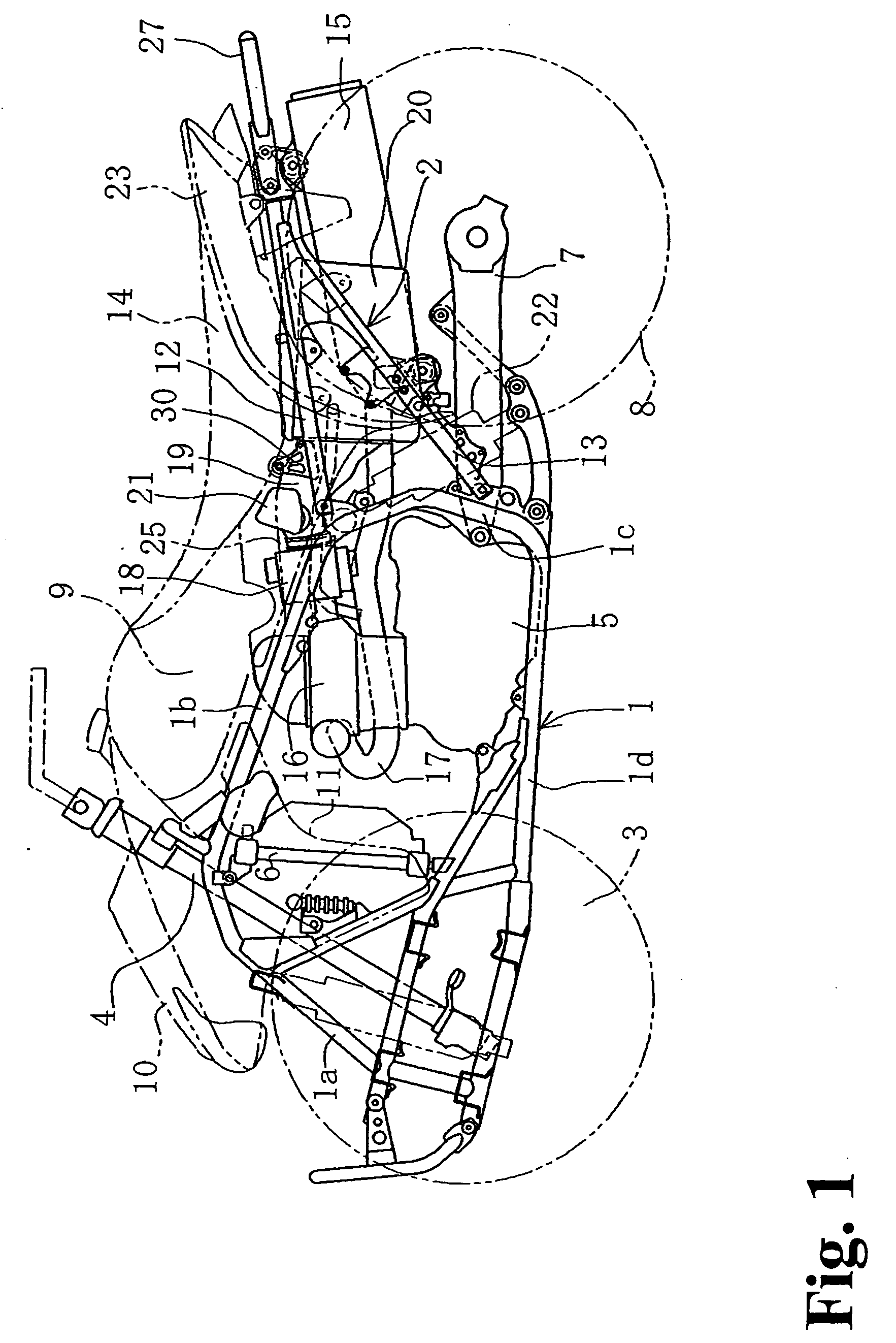 Intake system structure for vehicle