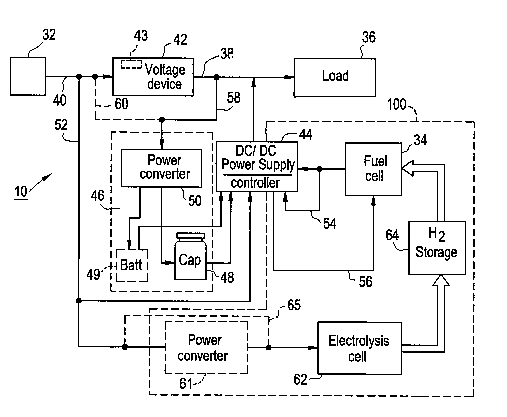 Method and system for controlling and recovering short duration bridge power to maximize backup power