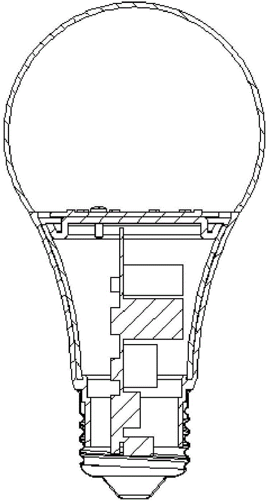 Omnidirectional LED bulb lamp