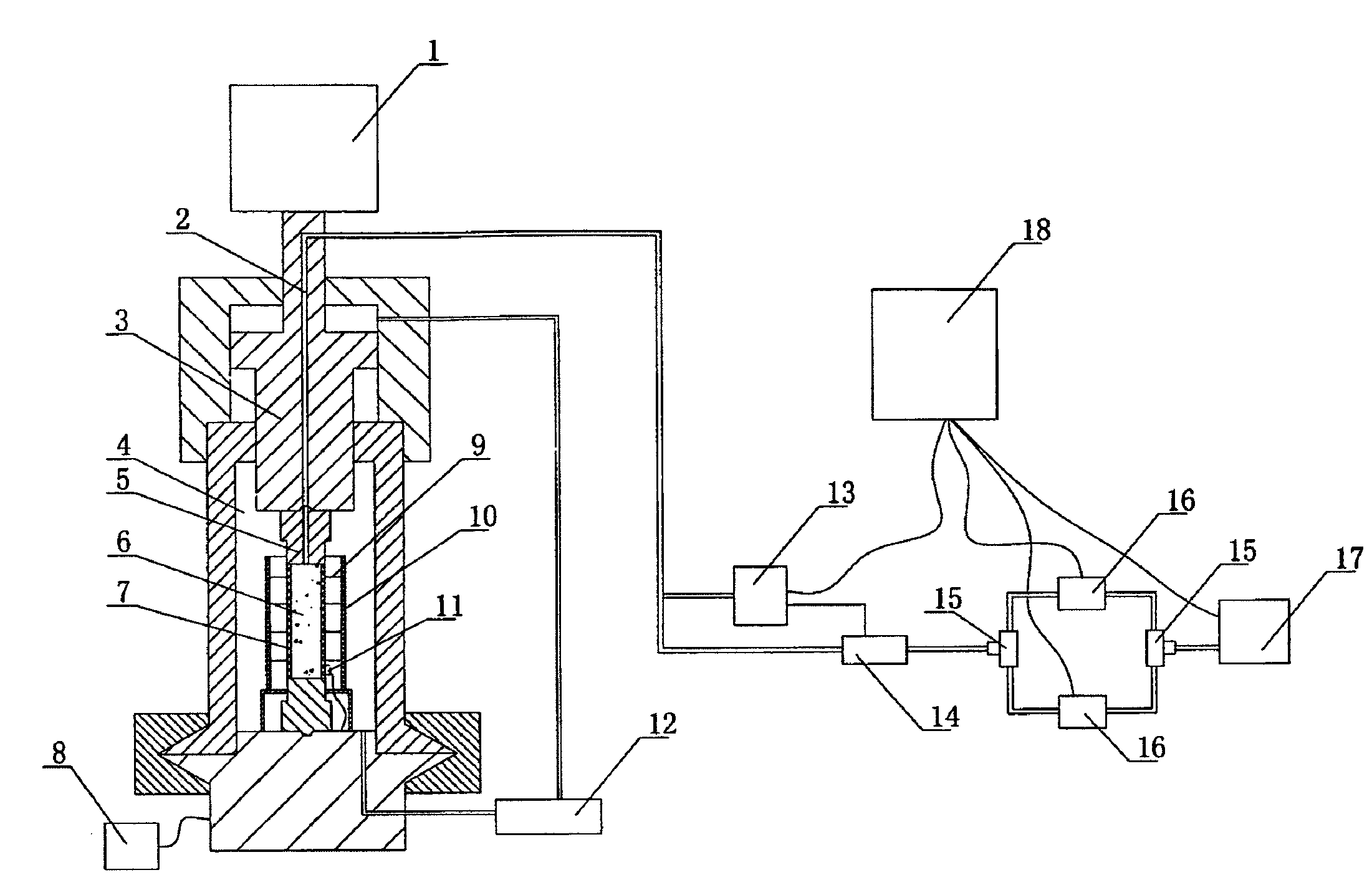 System and method for testing gas migration process in coal-rock mass