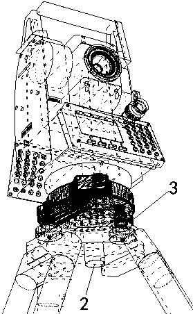 Standard plane laser ranging total station instrument height measuring system and using method