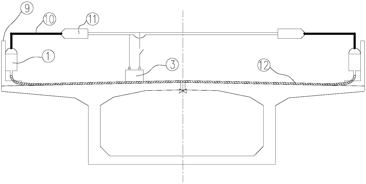 Recognition device for transverse torsion of bridge swivel construction