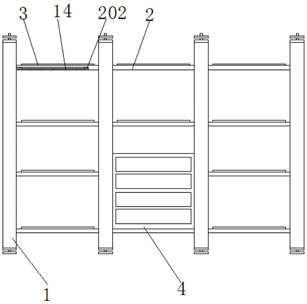 Electrified adjustable shelf