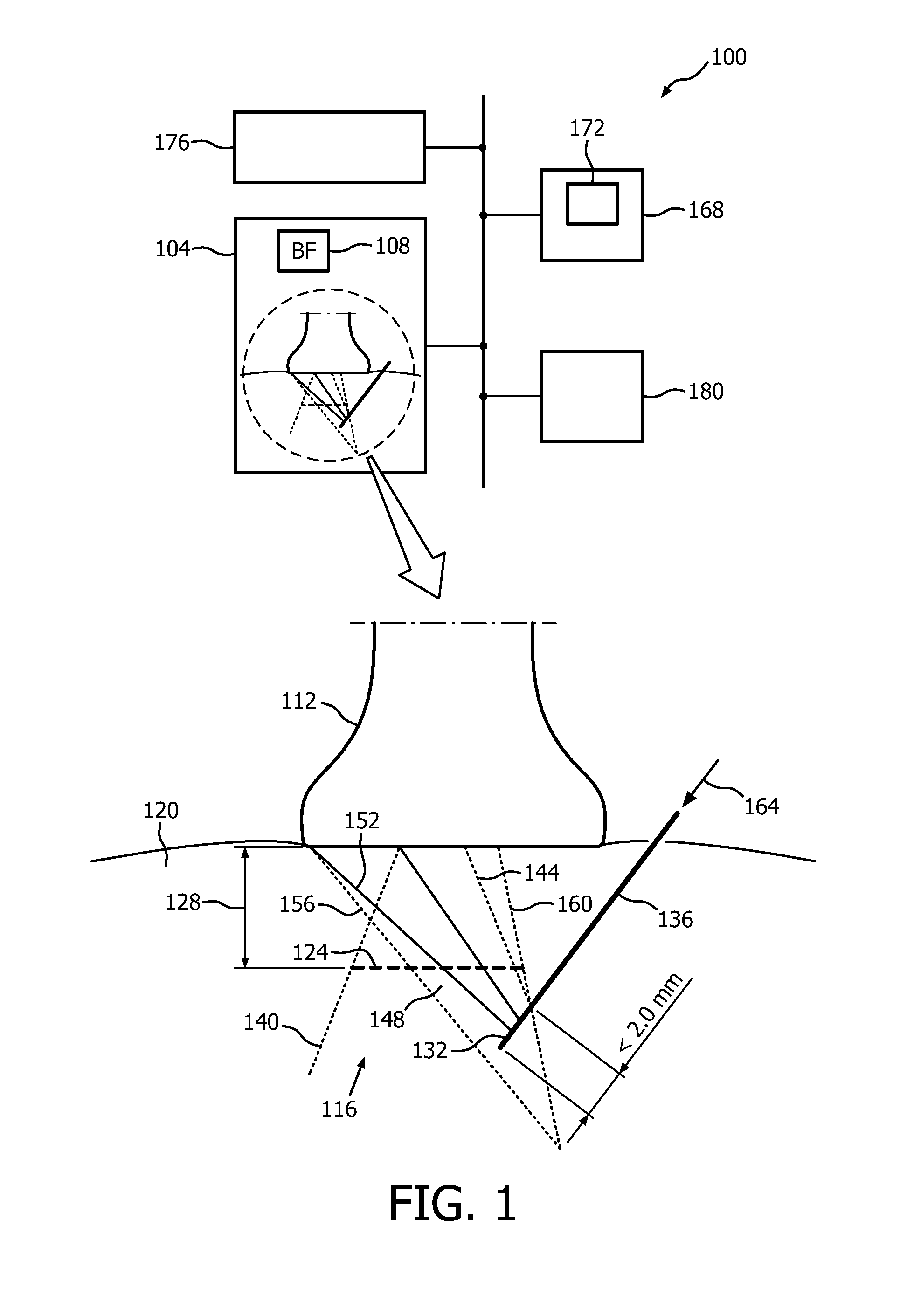 Automatic ultrasound beam steering and needle artifact suppression