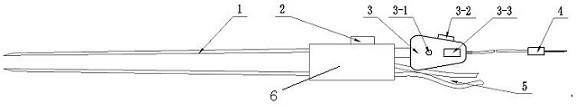 Pair of bipolar electric coagulation forceps with nerve stimulation function