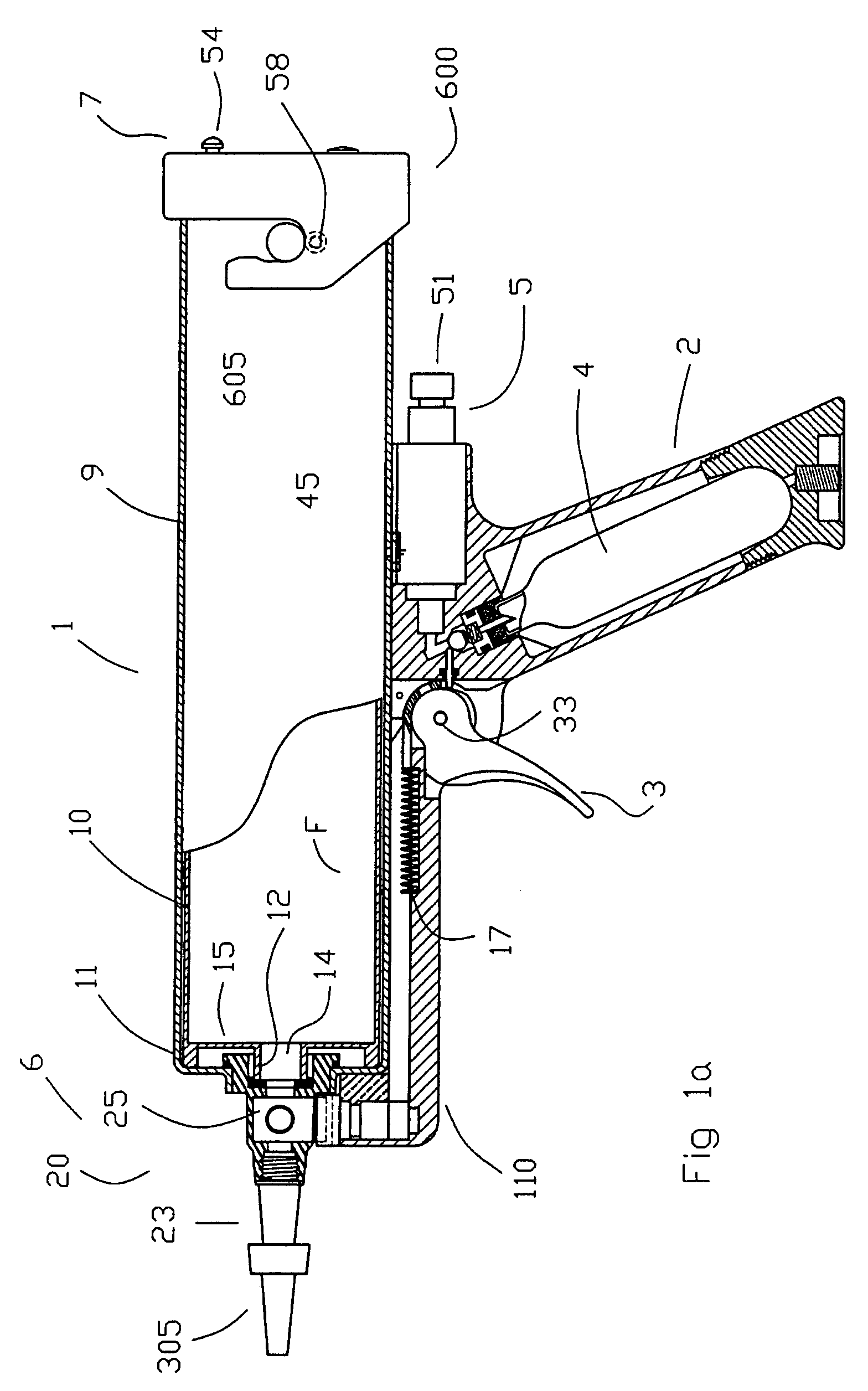 Portable gas powered fluid dispenser