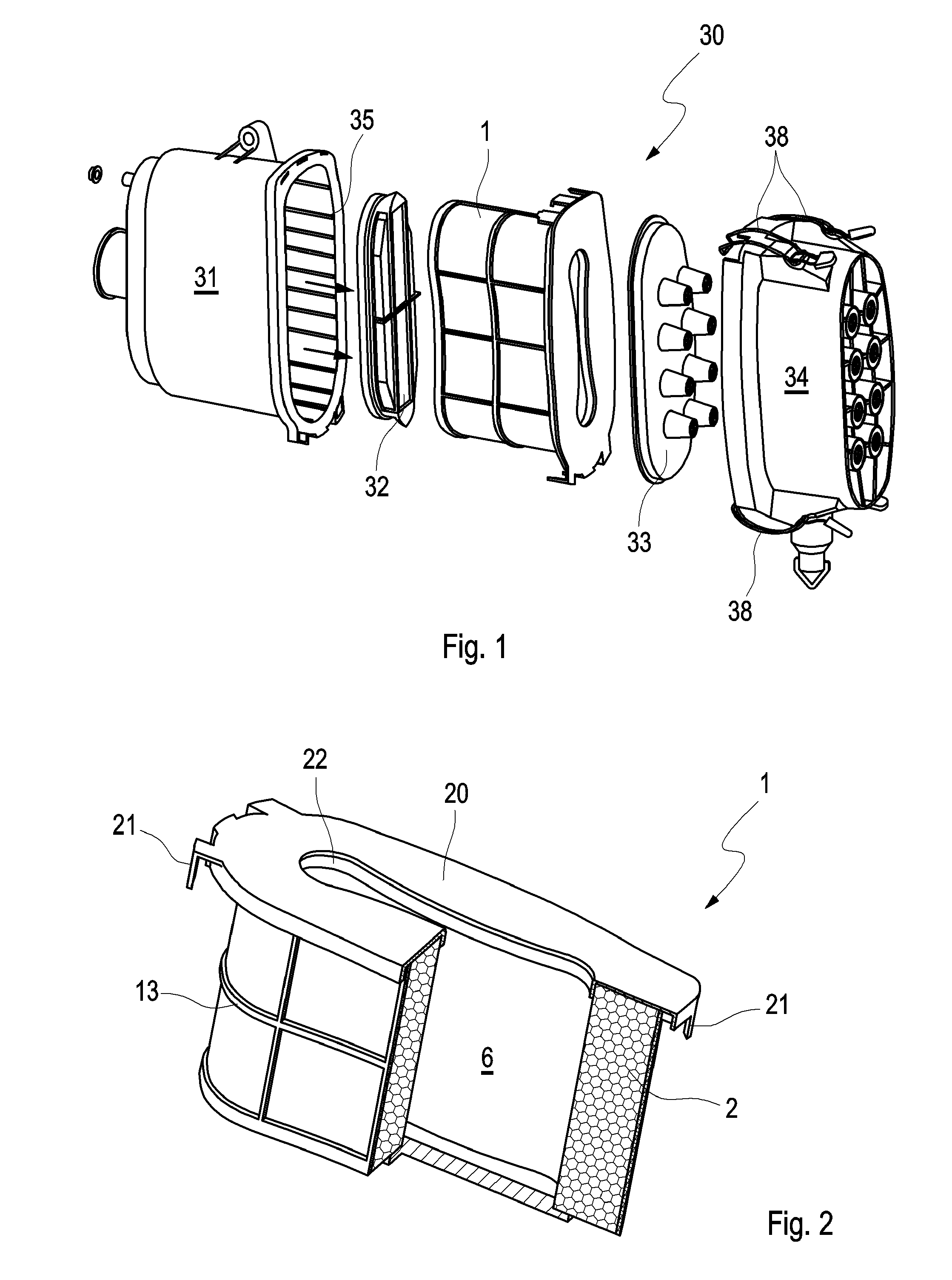 Air filter element, air filter housing and air filter system