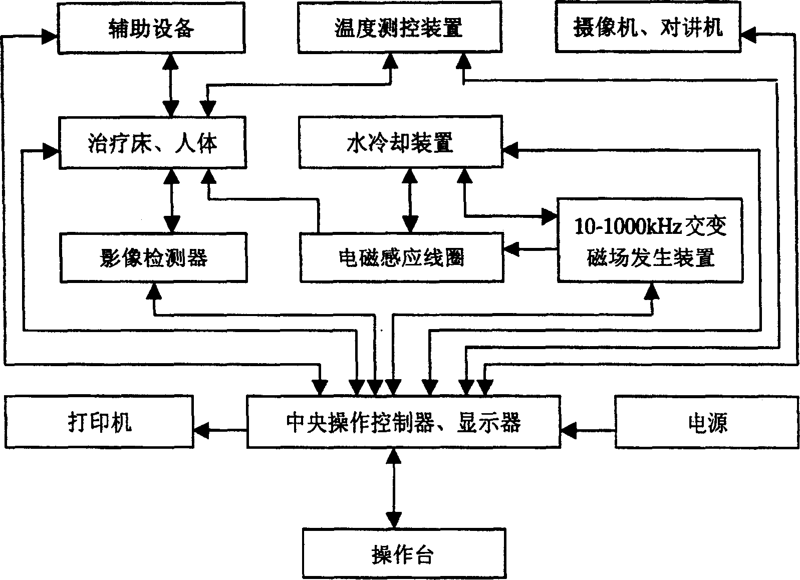 Magnetic heat treatment therapeutic apparatus for tumour