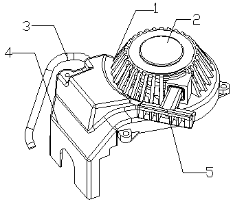 Internal cleaning device of floor intelligent cleaning robot