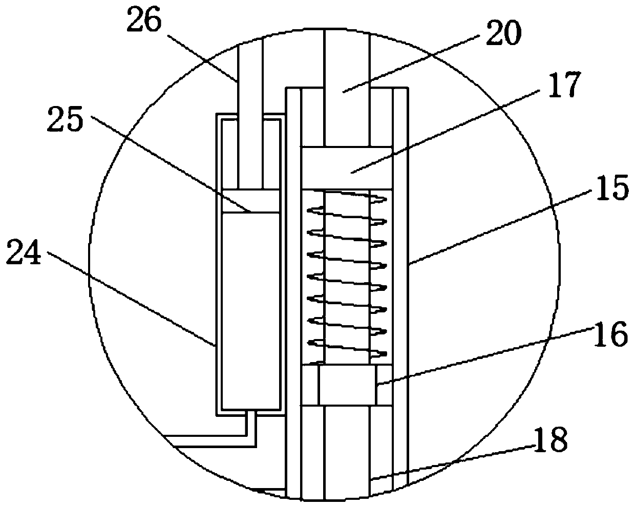 Bridge deck crack repairing device for bridge reinforcement