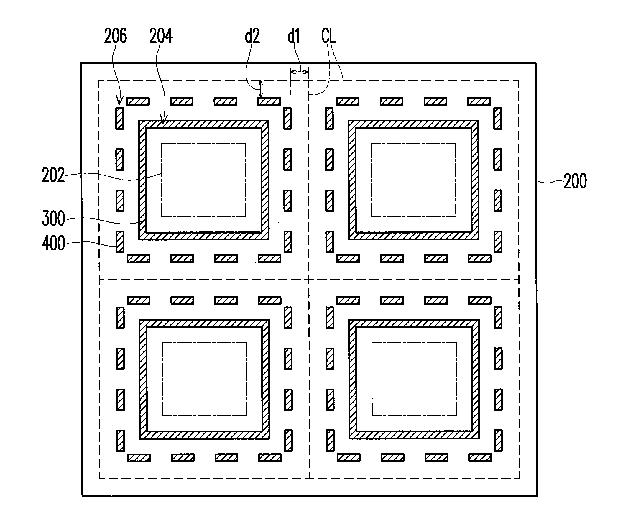 Mother substrate structure of light emitting devices, light emitting device and method of fabricating the same