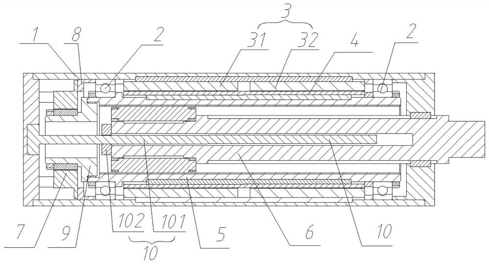 An integrated electric cylinder based on reverse planetary roller screw