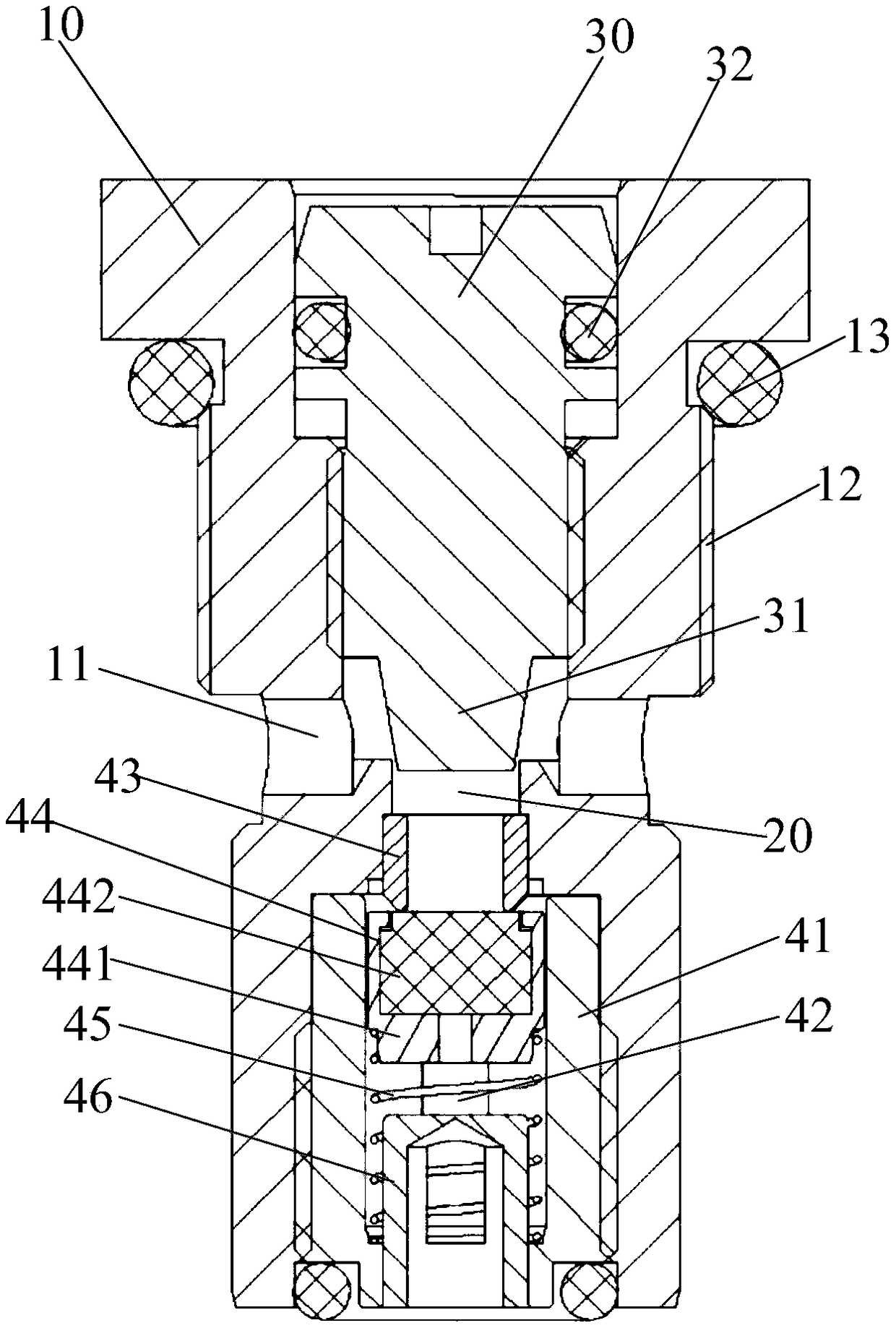 One-way throttle valve