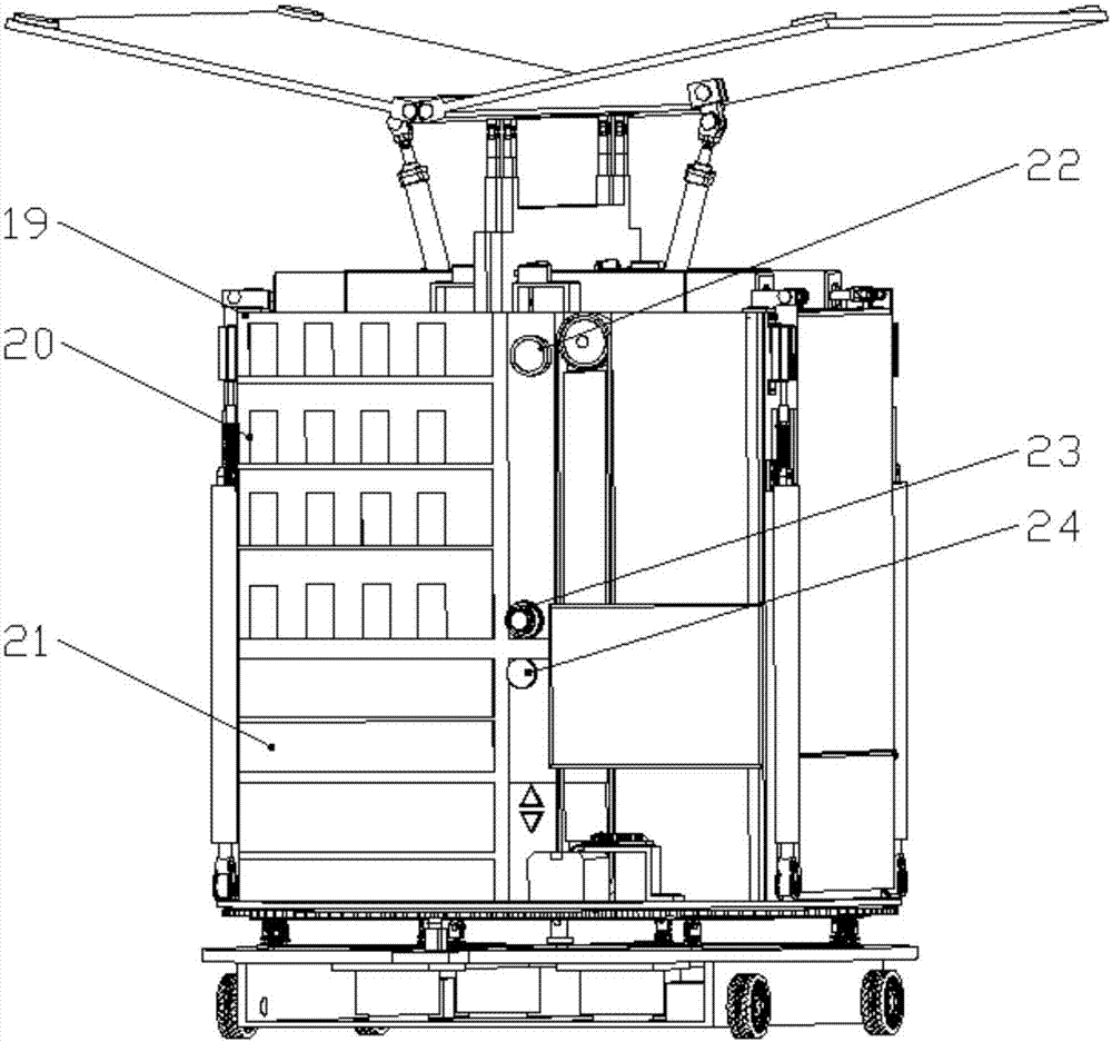 Workpiece intelligent taking device and application thereof