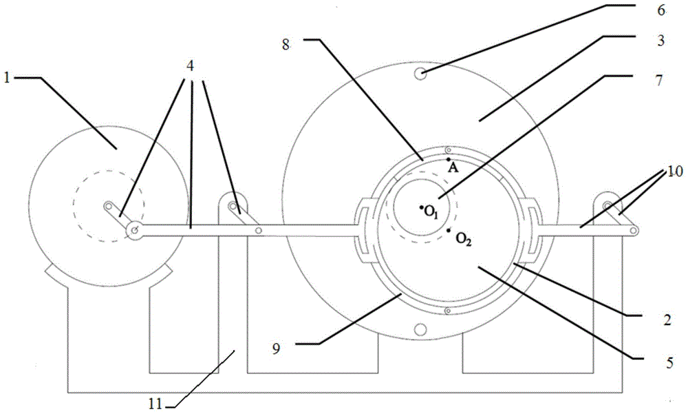 Device for self-nanometerization of the surface of rod-shaped metal materials