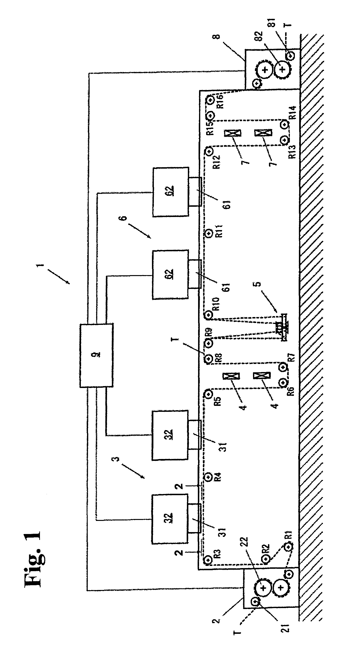 Inkjet dyeing apparatus