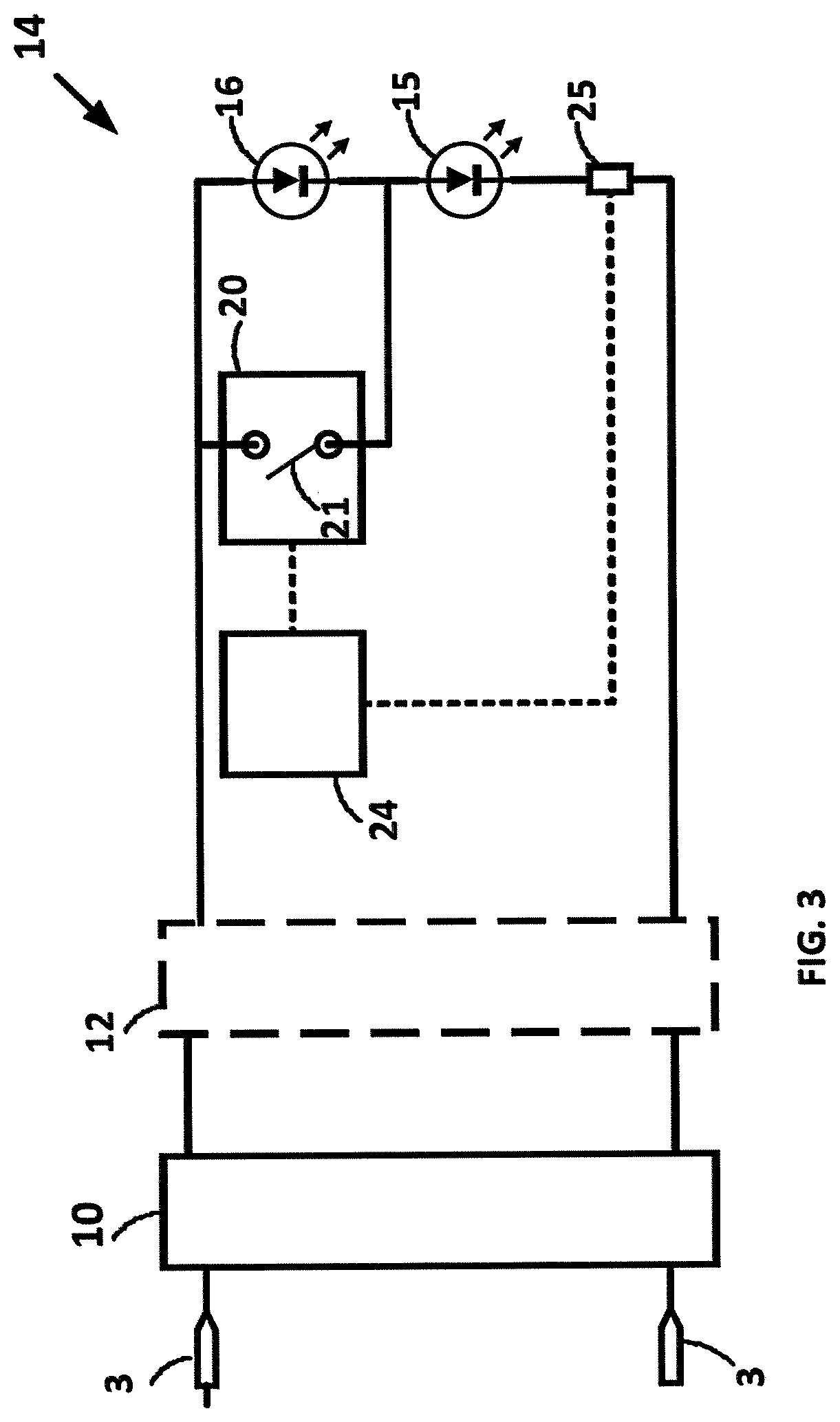 LED lamp arrangement with controlled power