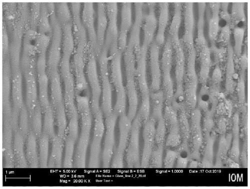 Method for inducing periodic structure on surface of optical glass by picosecond laser