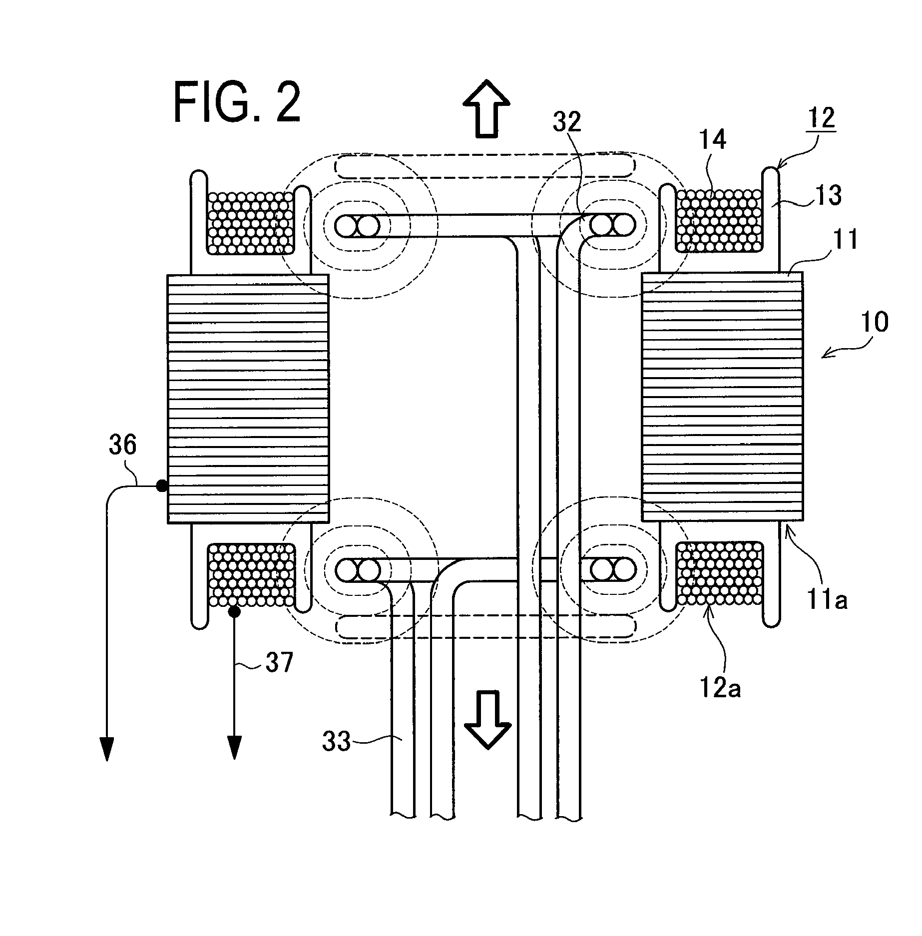 Method and device for heating stator