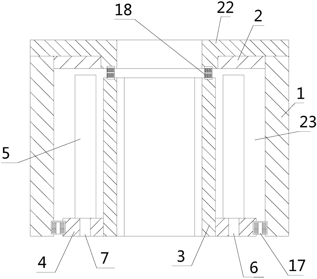 A one-way rotating damping bracket