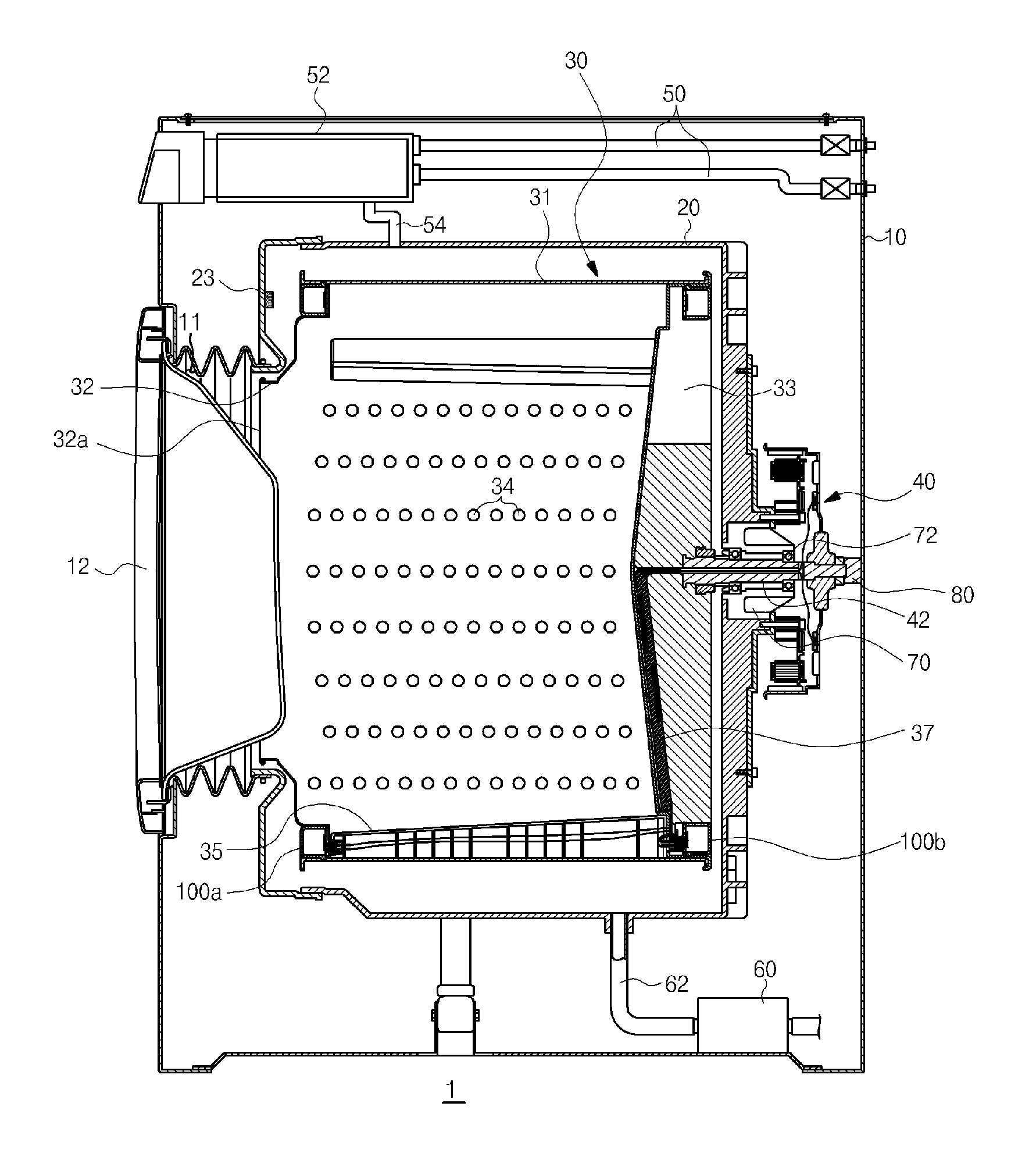 Balancer, balancer housing, washing machine having the same and control method thereof