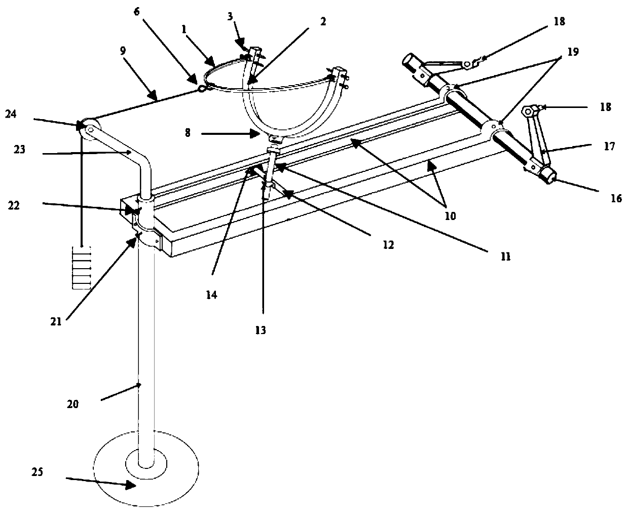 Head traction support device