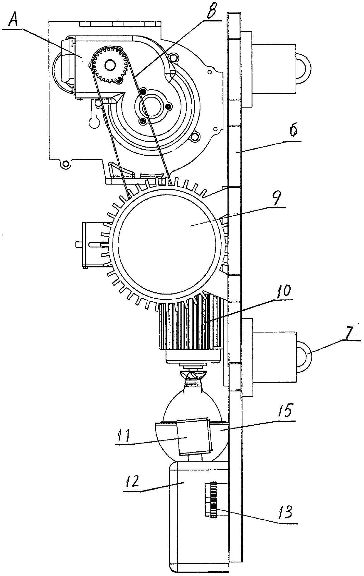 Lift-adjustable elliptical double-ring track soil tank test bench