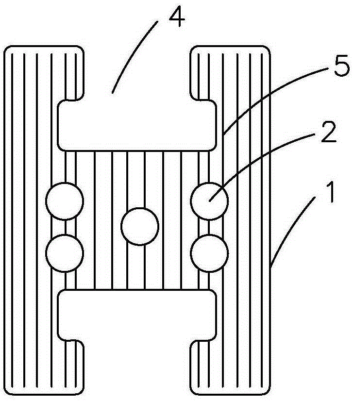 Spliced hollow brick