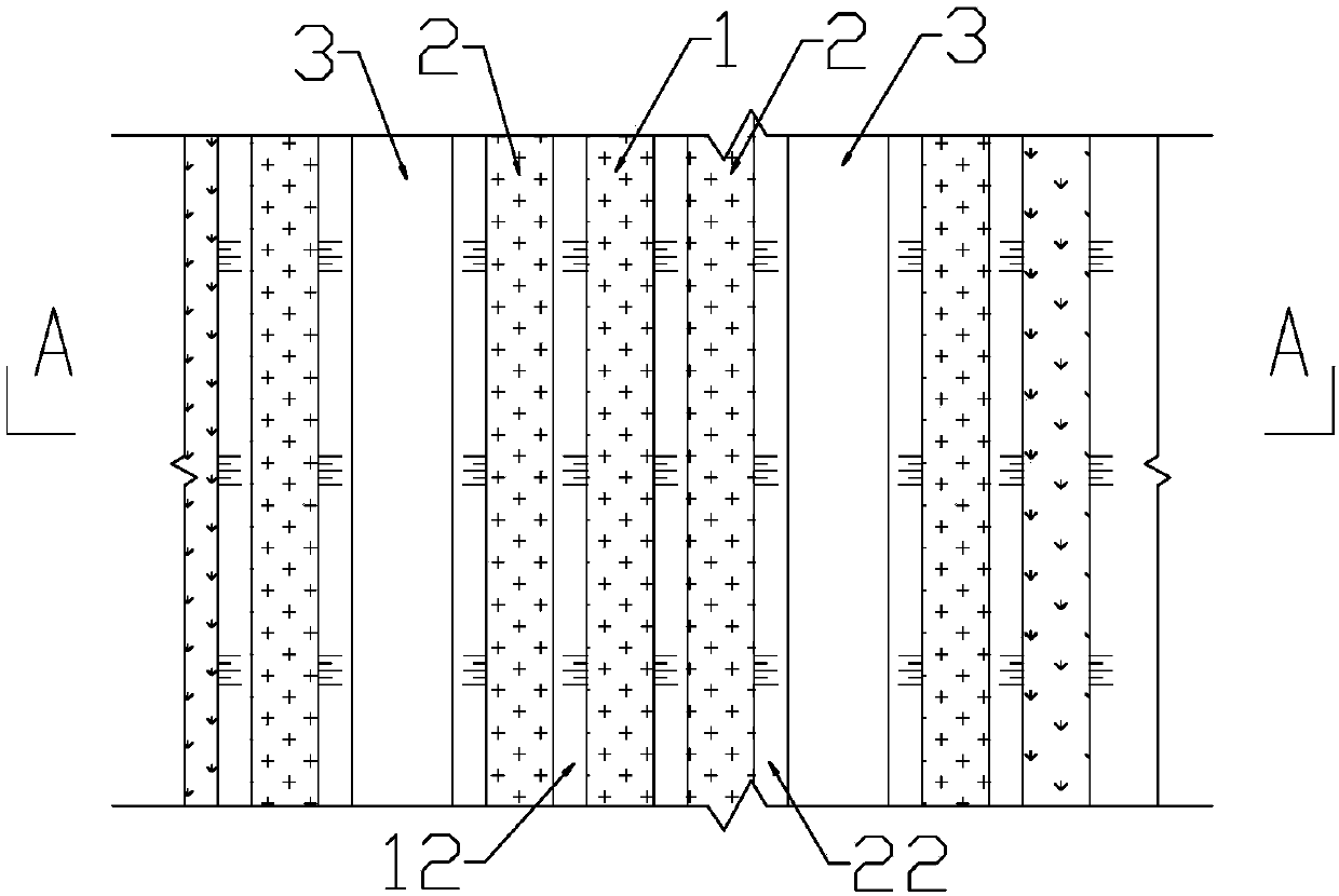 Underwater topographical structure used to water body ecological restoration