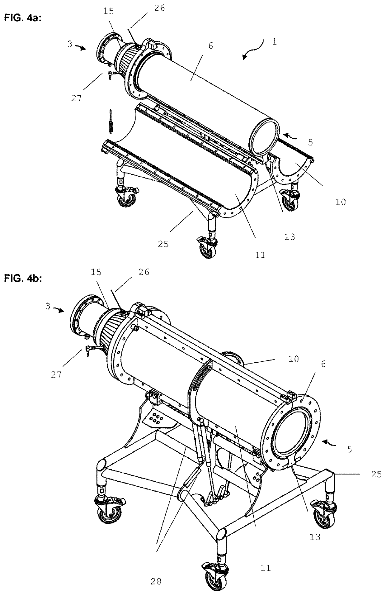 Cooling tool for an extruder