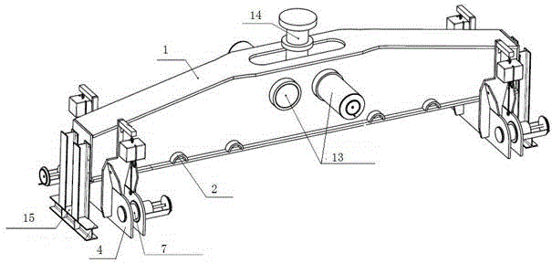 Suspension type large hanging beam