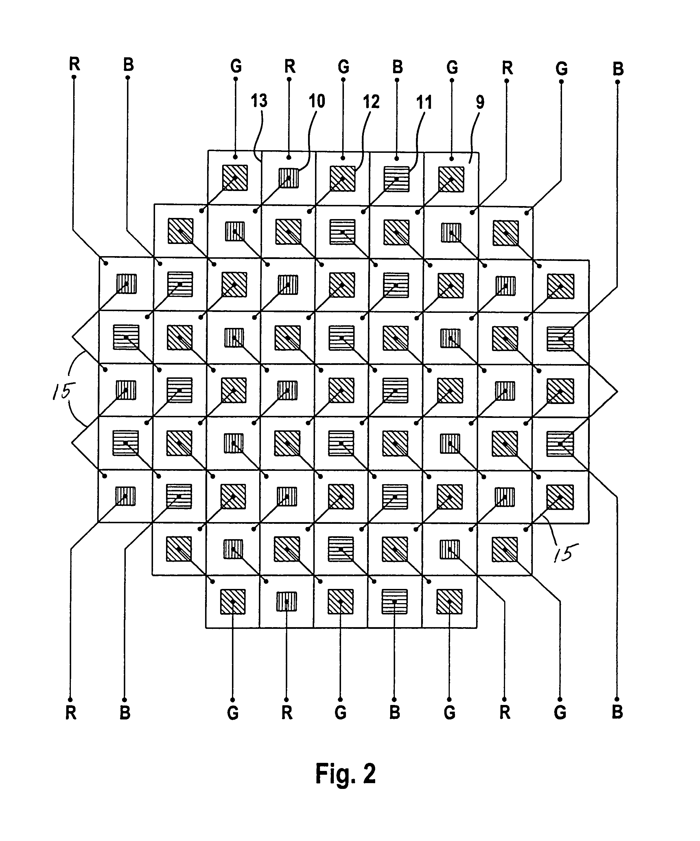 Color head-up display, in particular for a vehicle