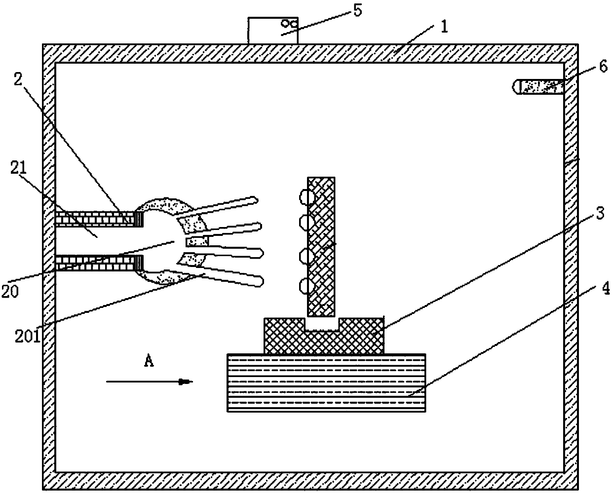 Sintering baking oven with small sintering openings