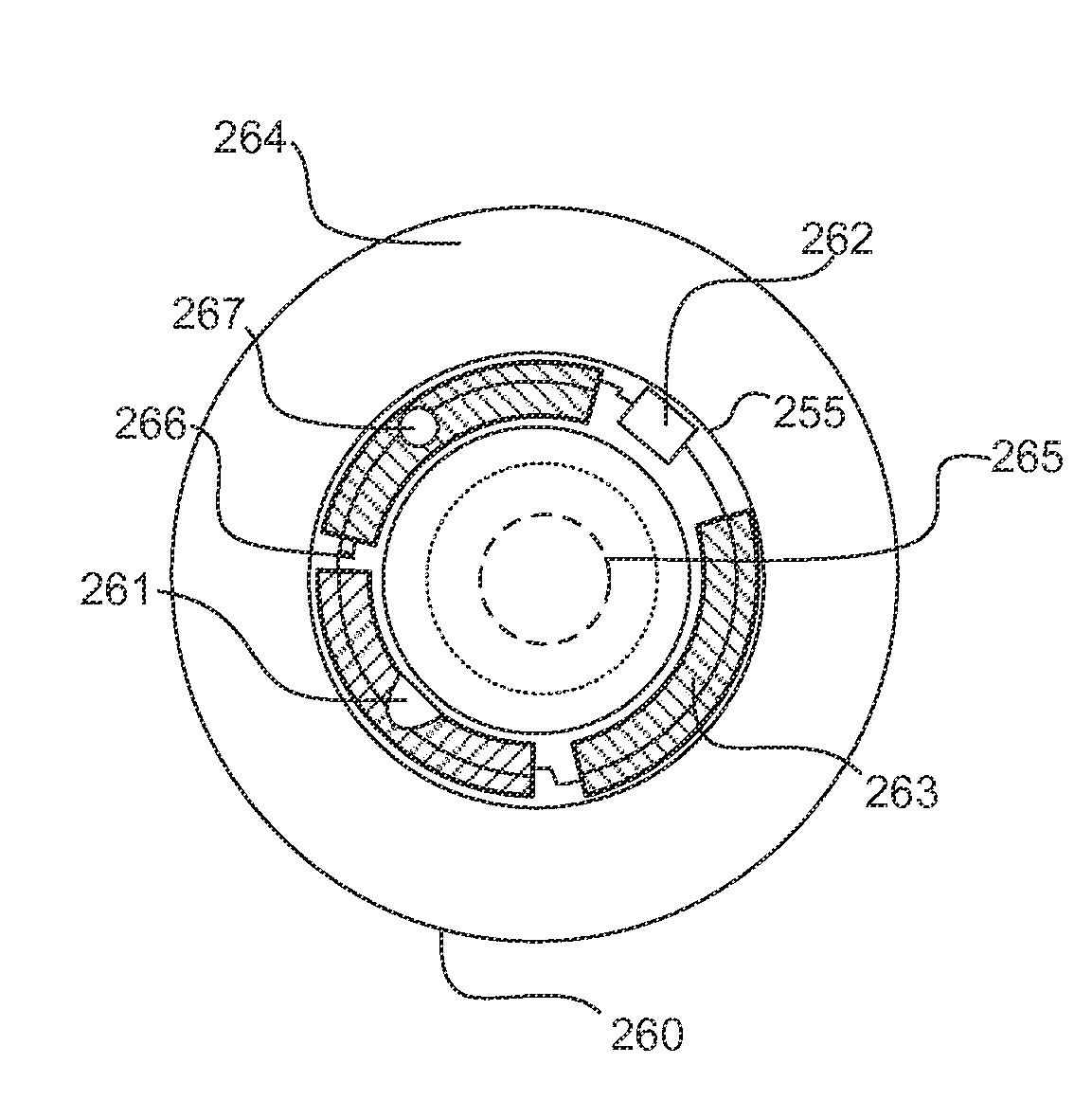 Ophthalmic lens system capable of interfacing with an external device