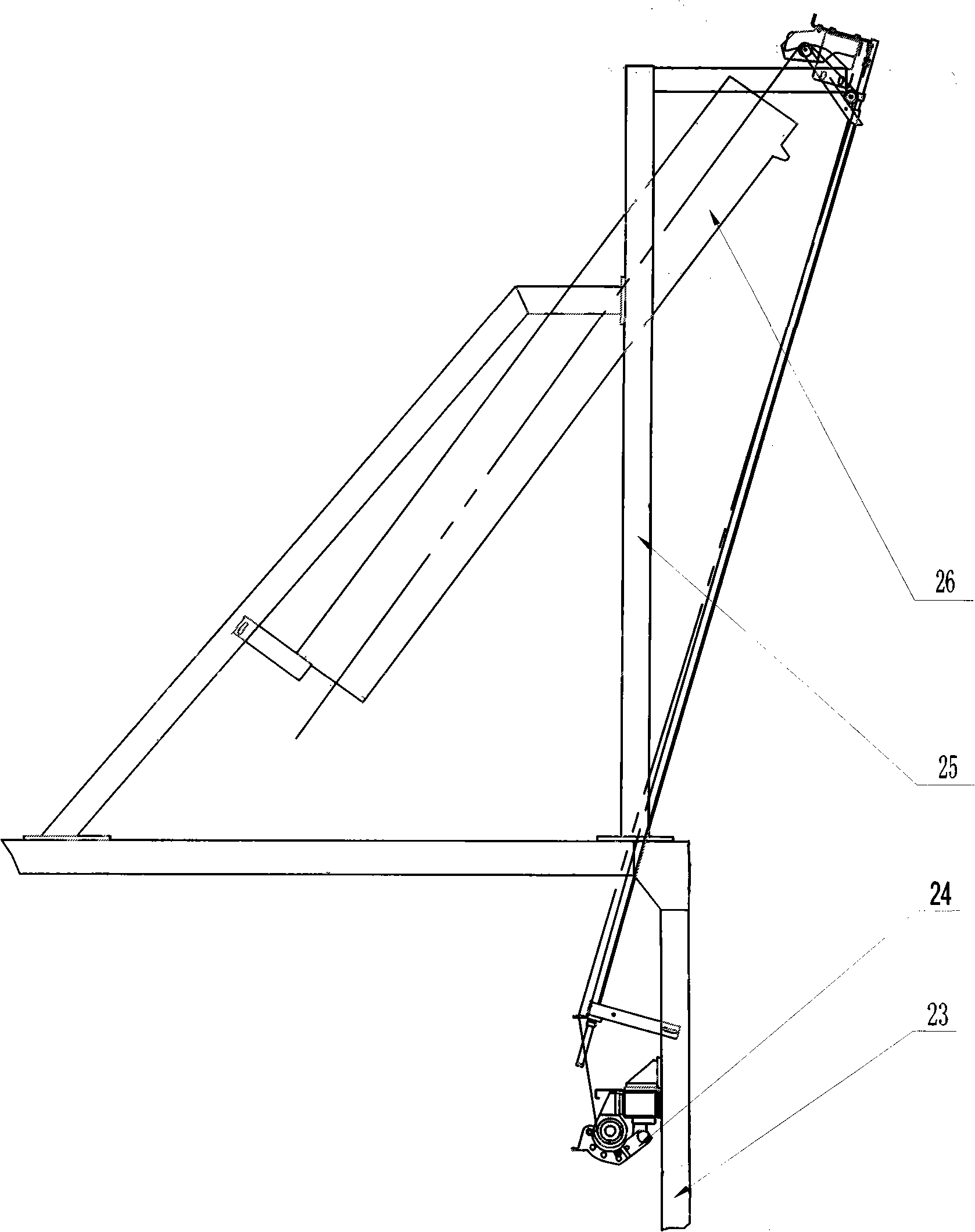 Spinning-in pull rod device for false twist texturizing machine