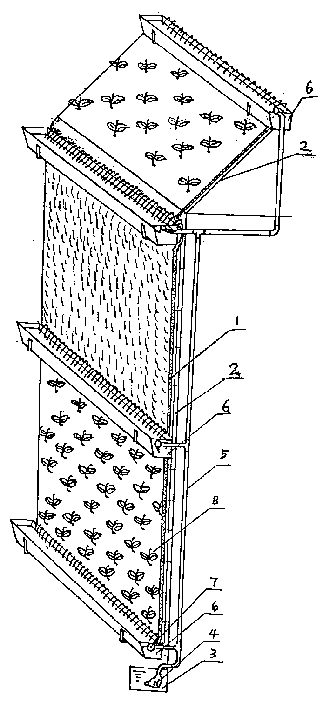 Method and apparatus for vertical and inclined soilless planting